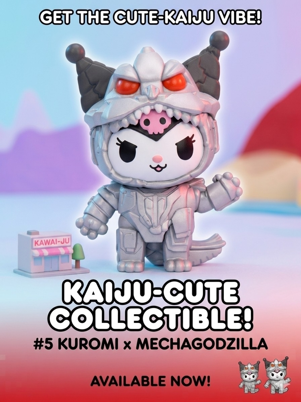 Kuromi x Mechagodzilla #5, McDonald's With Sanrio Godzilla Kaiju Collaboration